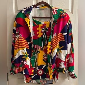 ILYSSA MAXX~JACKET W BLOUSE~VIBRANT~3X